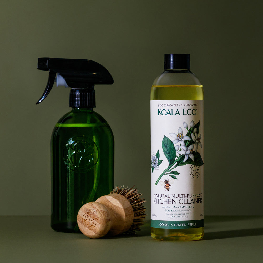 Apothecary 500ml Jade Green Glass Bottle with Spray