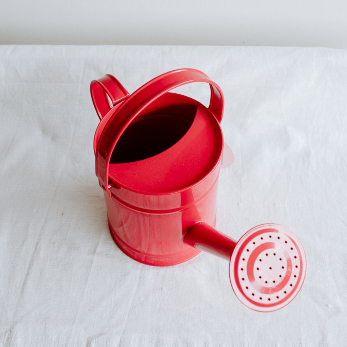 Kids Metal Watering Can - Red
