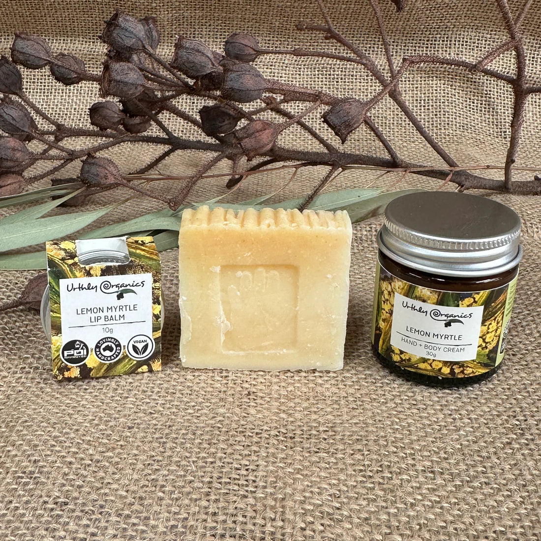 Lemon Myrtle Natural Self Care Gift Box by Urthly Organics