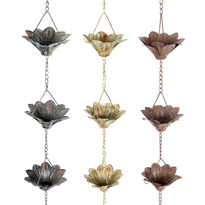 Lily Rain Chain in 3 Colour Finishes, Urban Revolution.