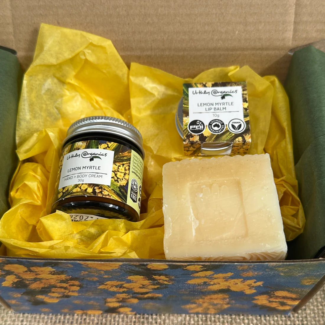 Lemon Myrtle Natural Self Care Gift Box by Urthly Organics