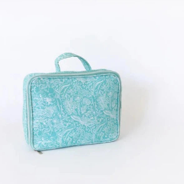 Insulated Cotton Canvas Lunch Bag - Ocean Life Design