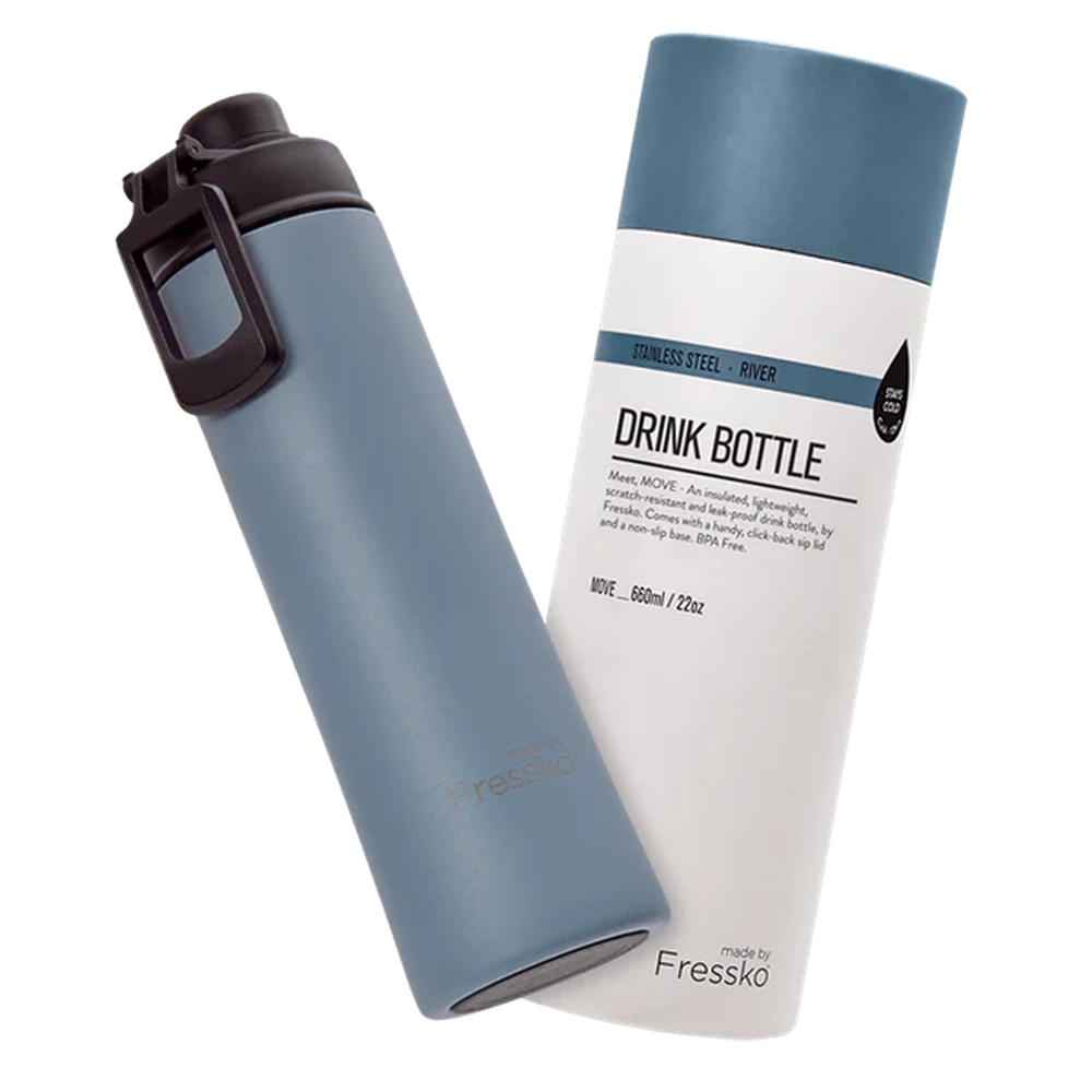 The Move Insulated 660ml Drink Bottle, from Fressko in River - Urban Revolution