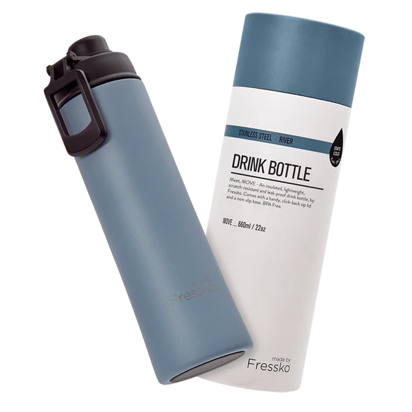 The Move Insulated 660ml Drink Bottle, from Fressko in River - Urban Revolution