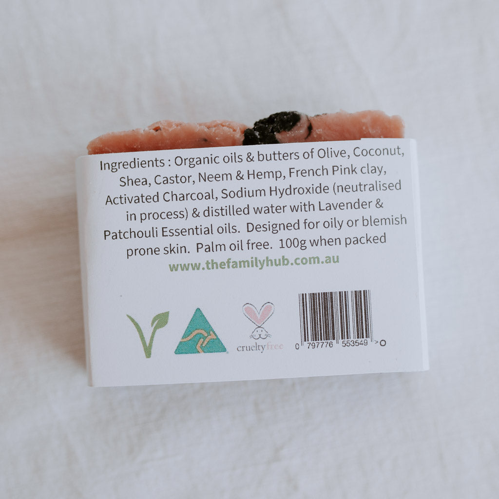 Organic Face Bar - Oily and Blemish Prone Skin - The Family Hub