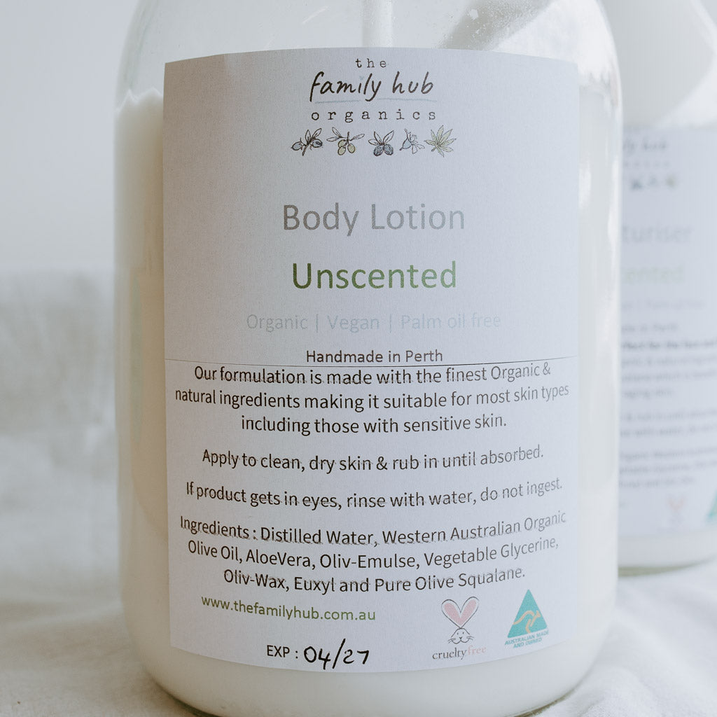 Organic & Vegan Body Lotion - Fill Your Own Container