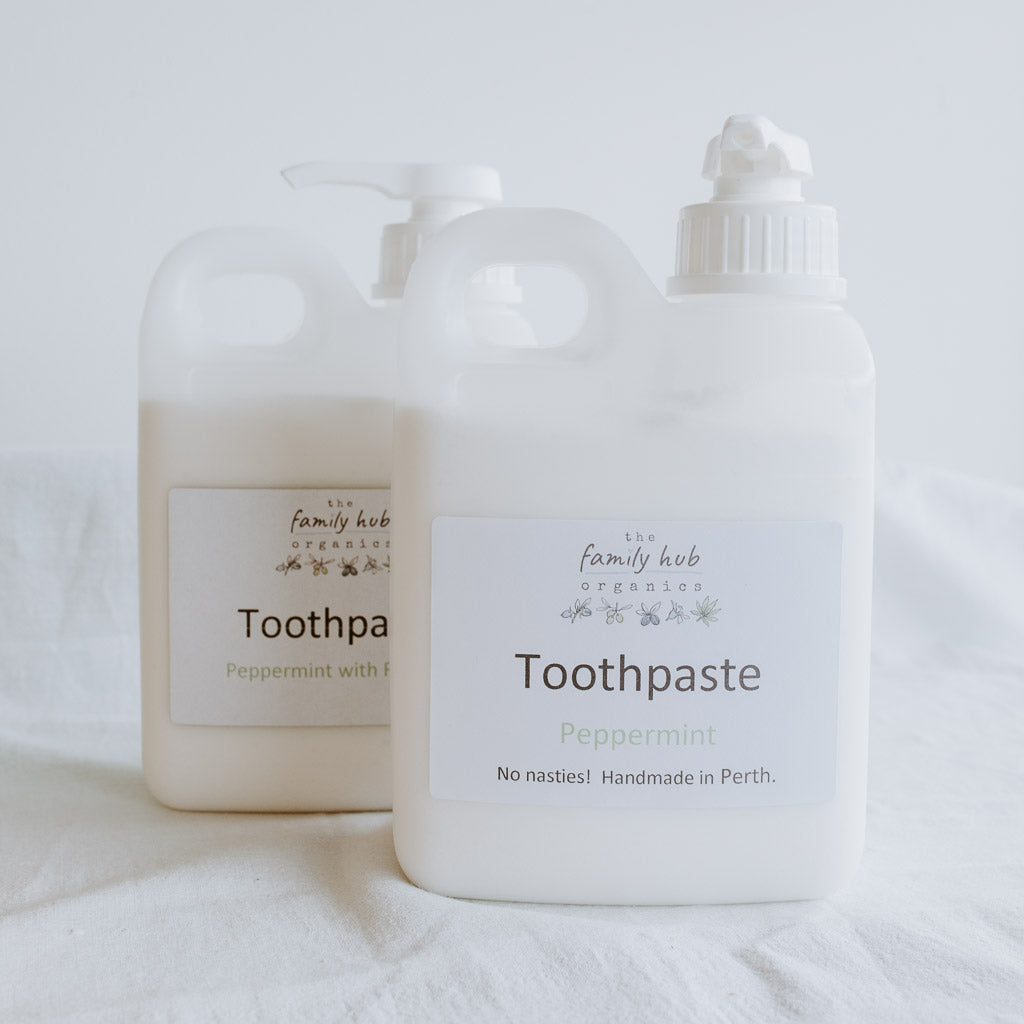 Natural Peppermint Toothpaste (Fluoride Free) - Fill Your Own Container