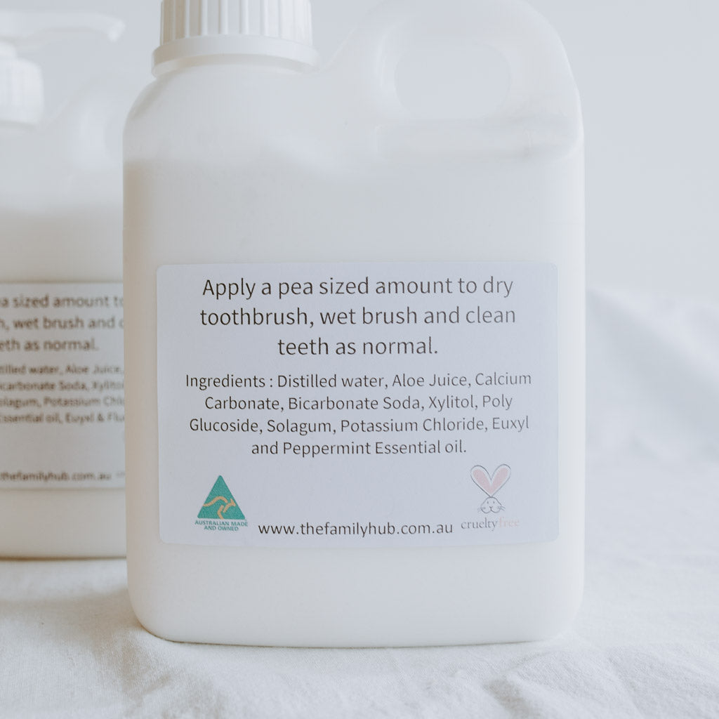 Natural Peppermint Toothpaste (Fluoride Free) - Fill Your Own Container