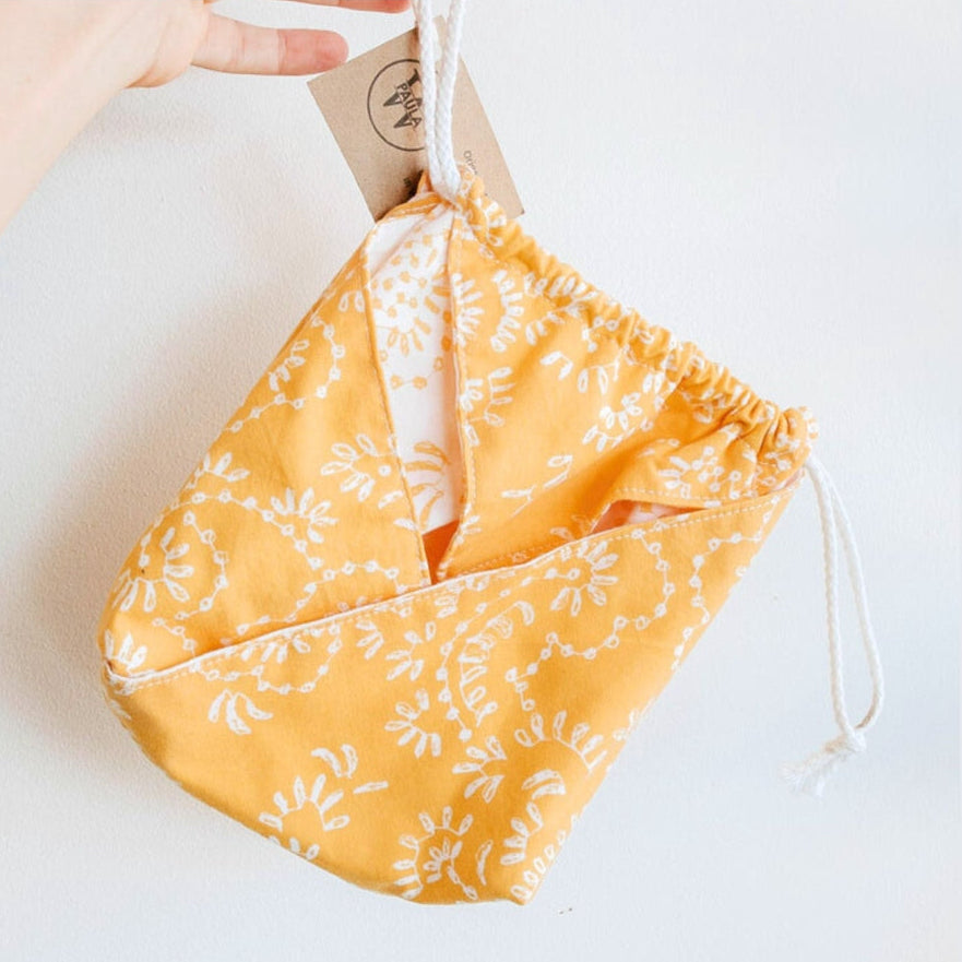 Origami Drawstring Reusable Gift Bag | Handmade by PaulaW