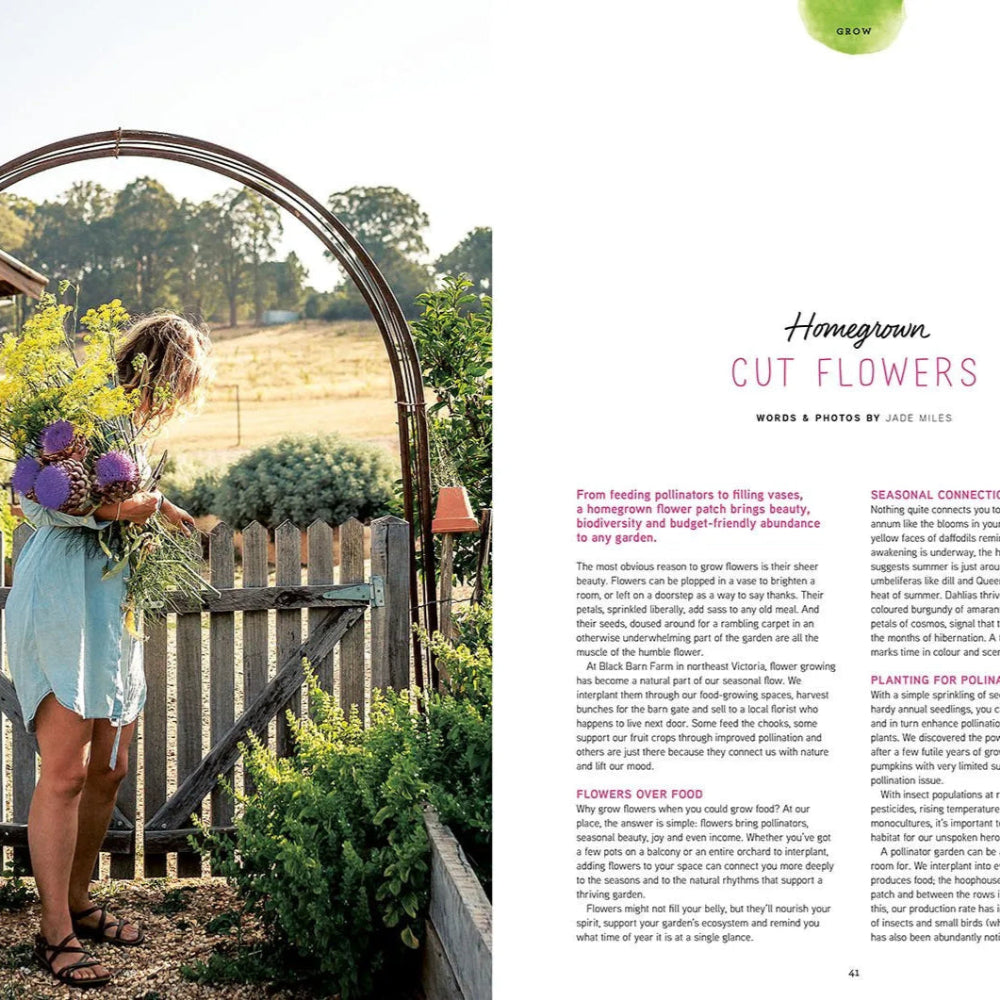 Homegrown Cut Flowers Feature Article Preview in Pip Magazine Issue 37.