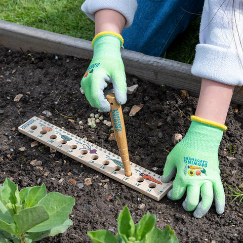 Children's Planting Ruler and Dibber - RHS Growing Gardeners
