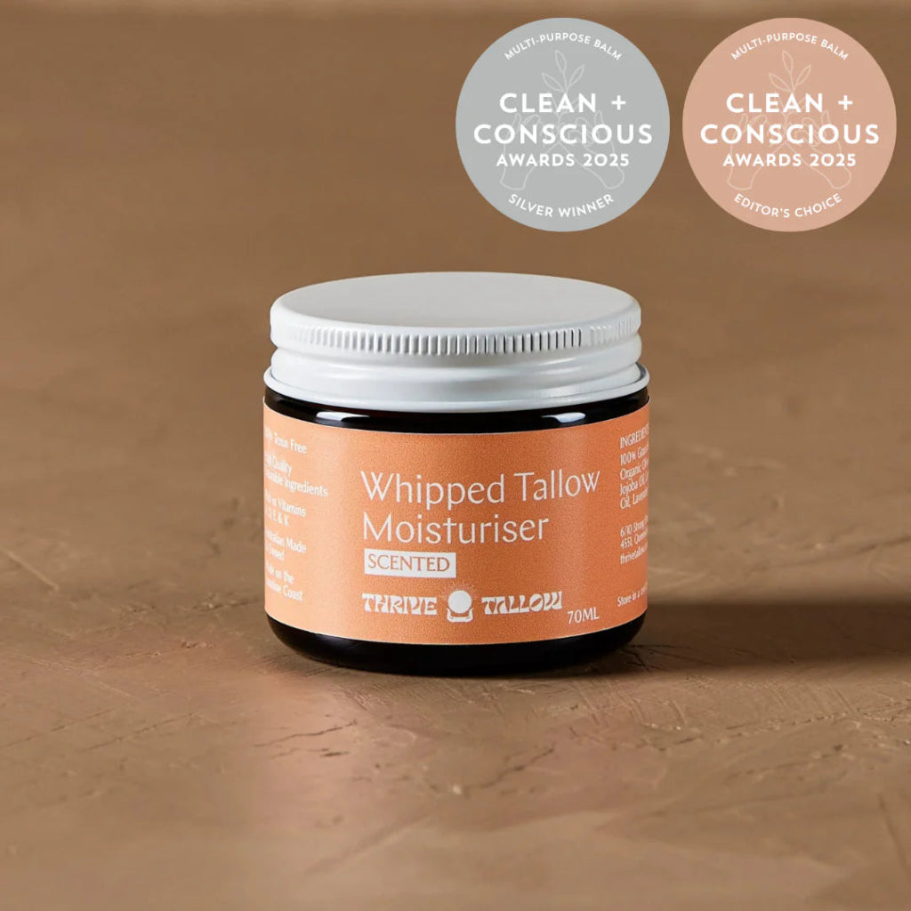 Scented Whipped Tallow Moisturiser in Jar from Thrive Tallow.