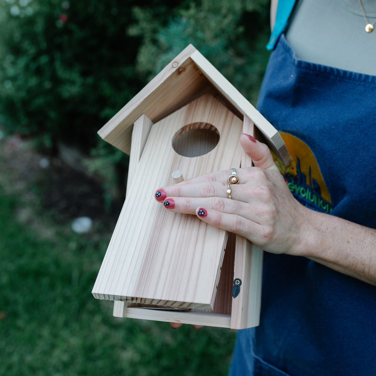 Small Wooden Bird Nesting Box