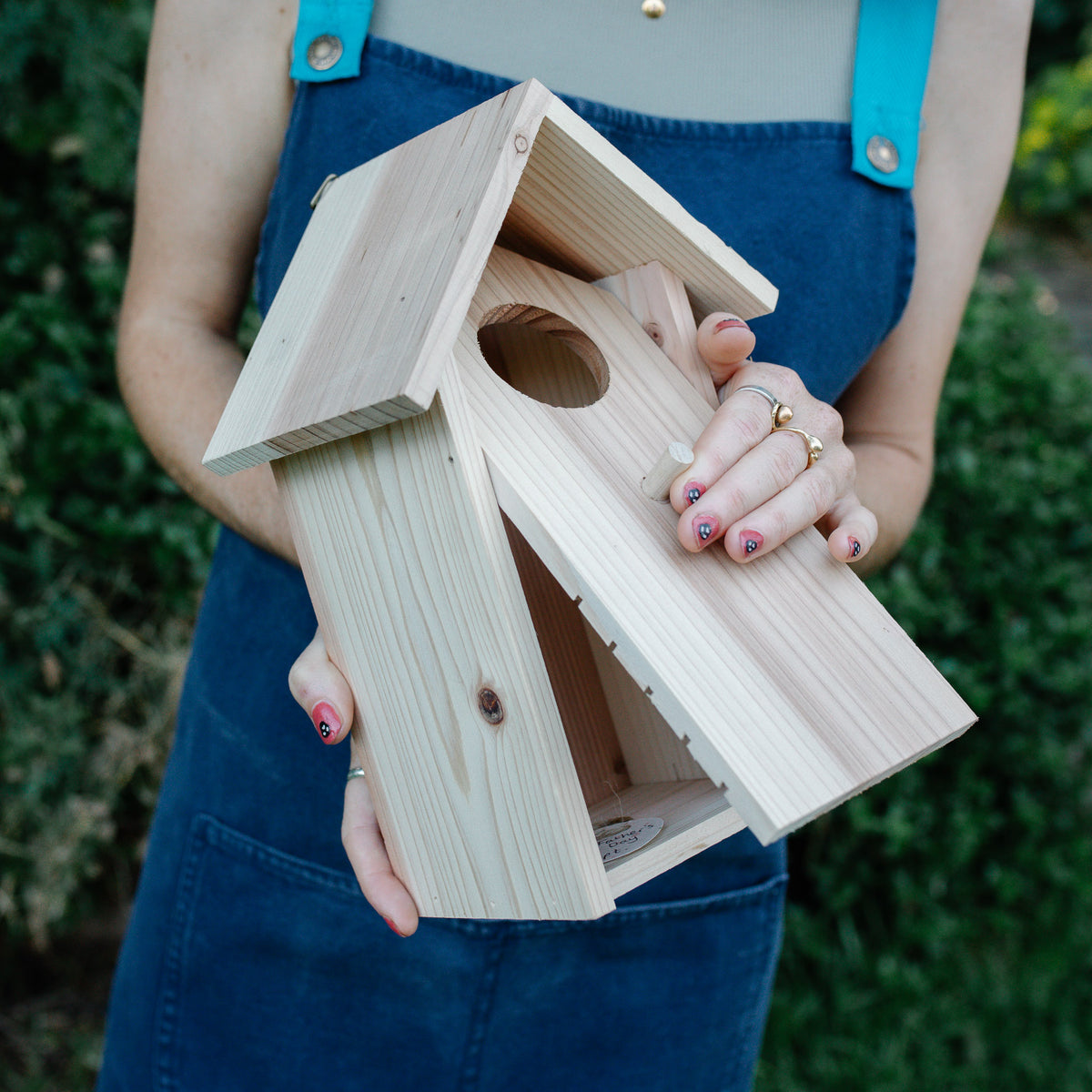 Small Wooden Bird Nesting Box