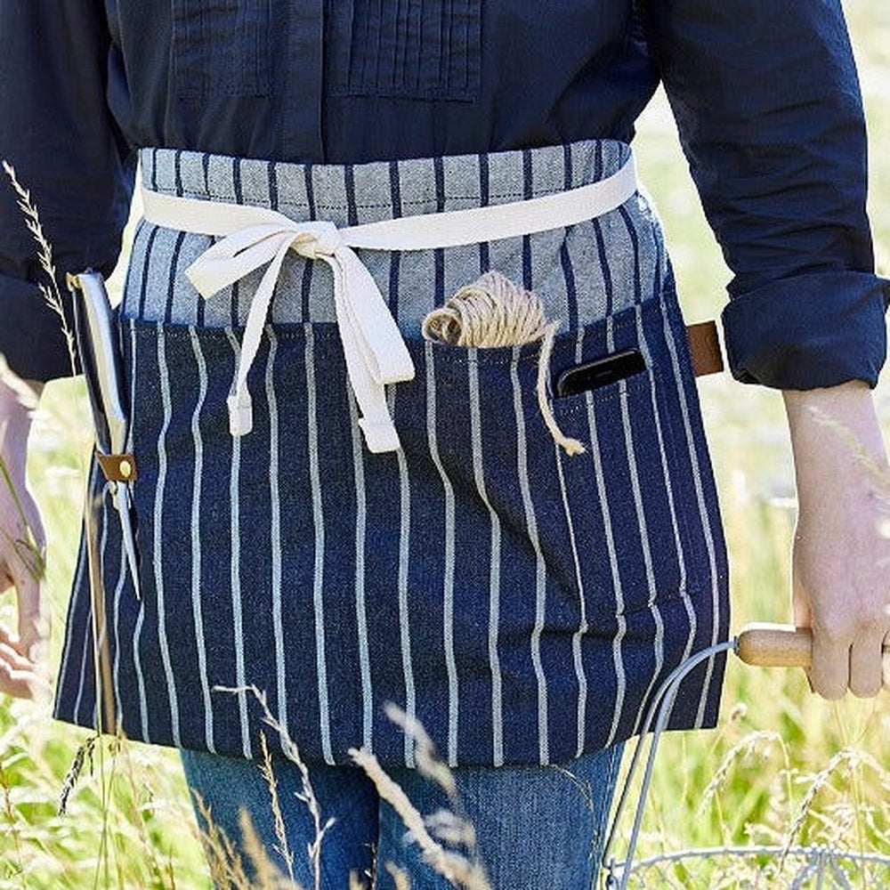 Sophie Conran Waist Apron in Blue Stripe, Urban Revolution.