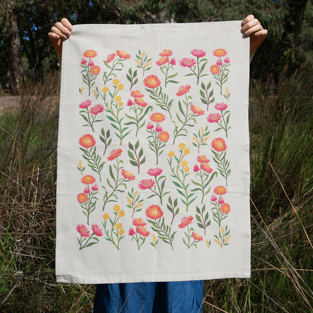 Organic Cotton Tea Towels - Earth Greetings