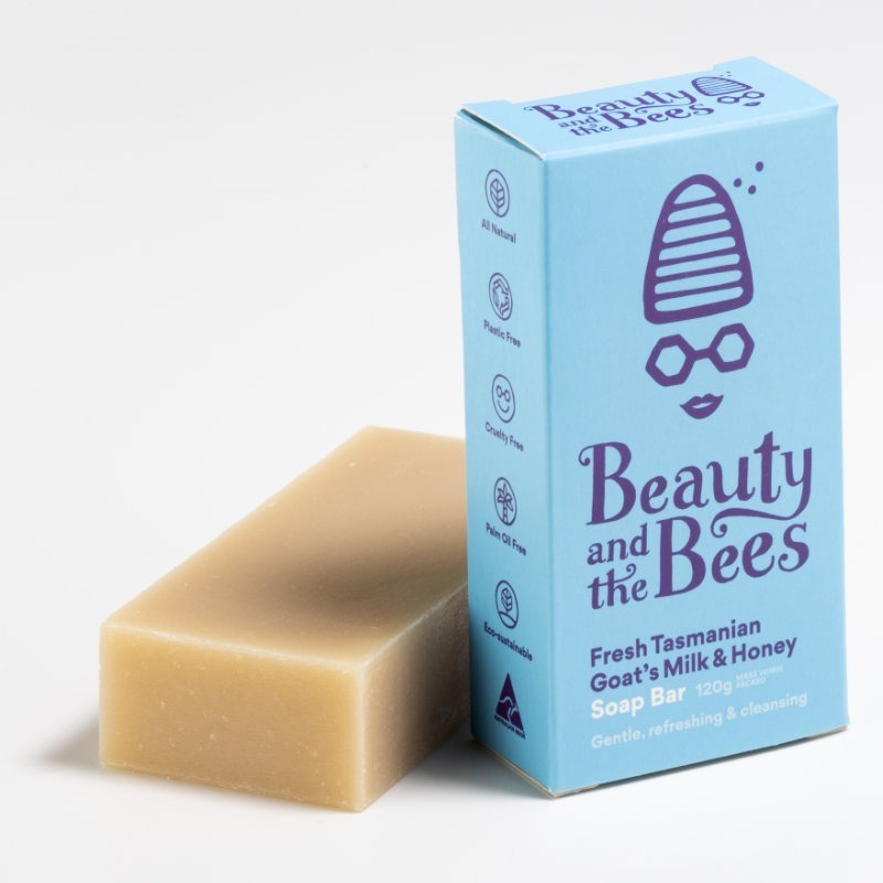 Beauty & the Bees Fresh Tasmanian Goats Milk & Honey Soap Bar, Urban Revolution.
