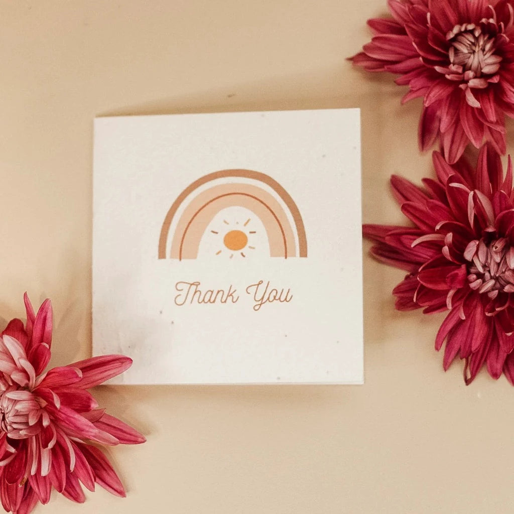 Thank You Rainbow Plantable Gift Card from The Paper Daisy Co - Urban Revolution.