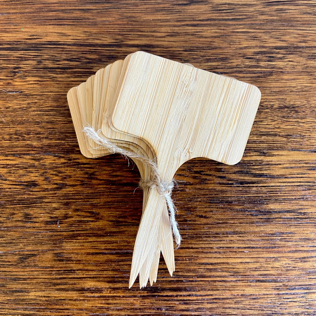 Garden Trend Bamboo T Shaped Plant Labels - Pack of 10