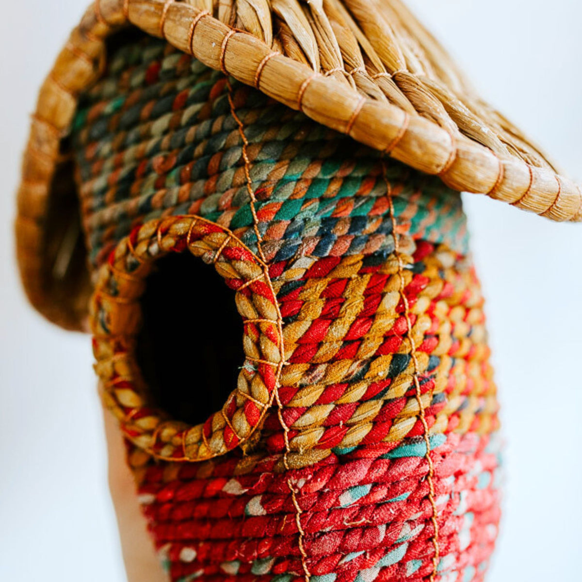 Fair Trade Upcycled Saree Birdhouse