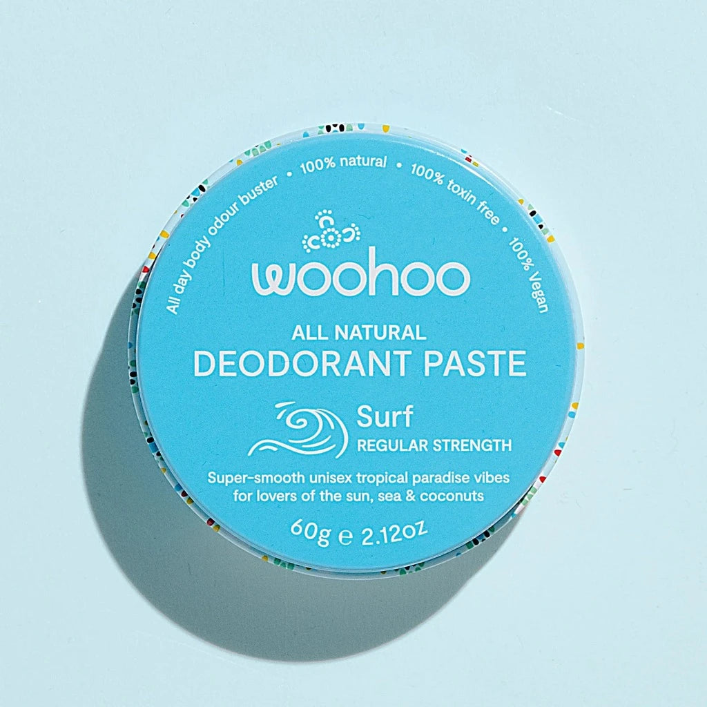 Woohoo Surf Unisex Deodorant Paste in 60g Tin, Urban Revolution.