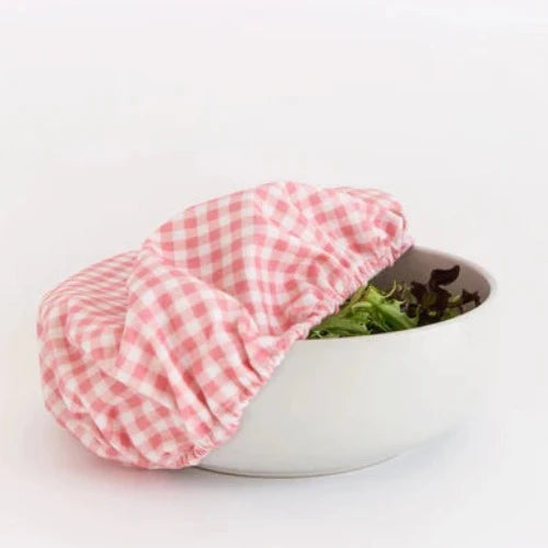 4MyEarth Extra Large Reusable Food Cover over Salad Bowl - Red Gingham