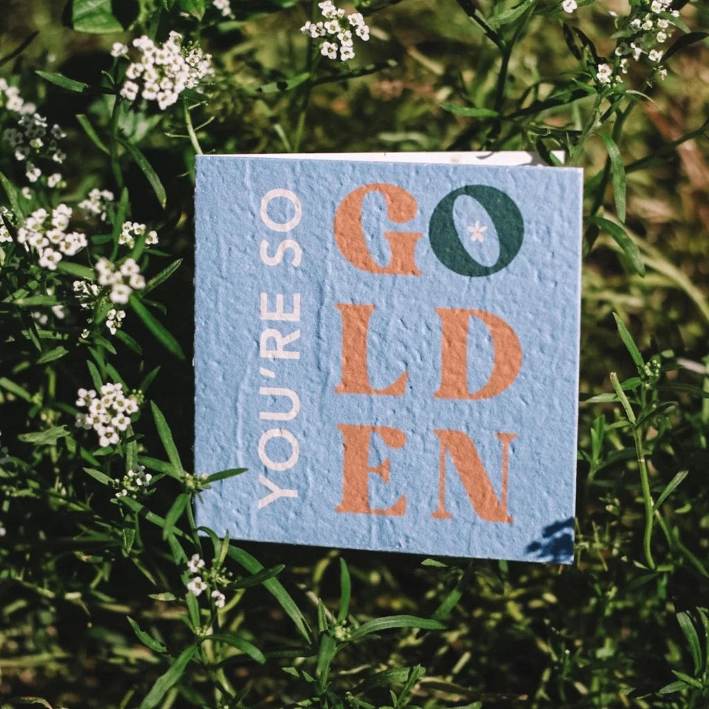 You&#39;re So Golden Plantable Gift Card from The Paper Daisy Co - Urban Revolution.