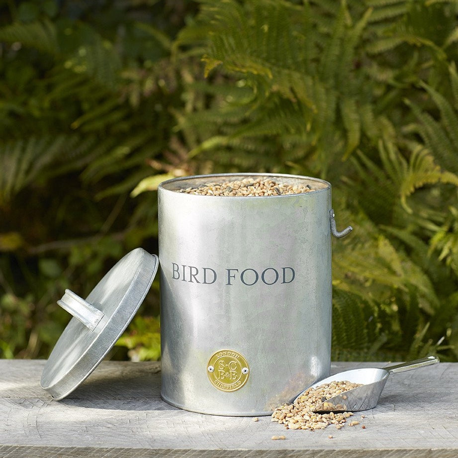 Galvanised Metal Bird Food Tin - Sophie Conran