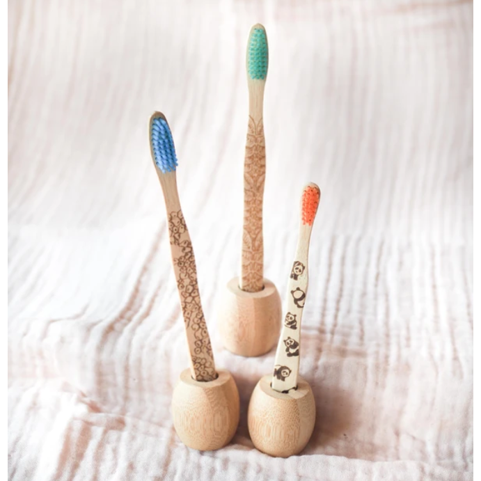 Bamboo Toothbrush Holder