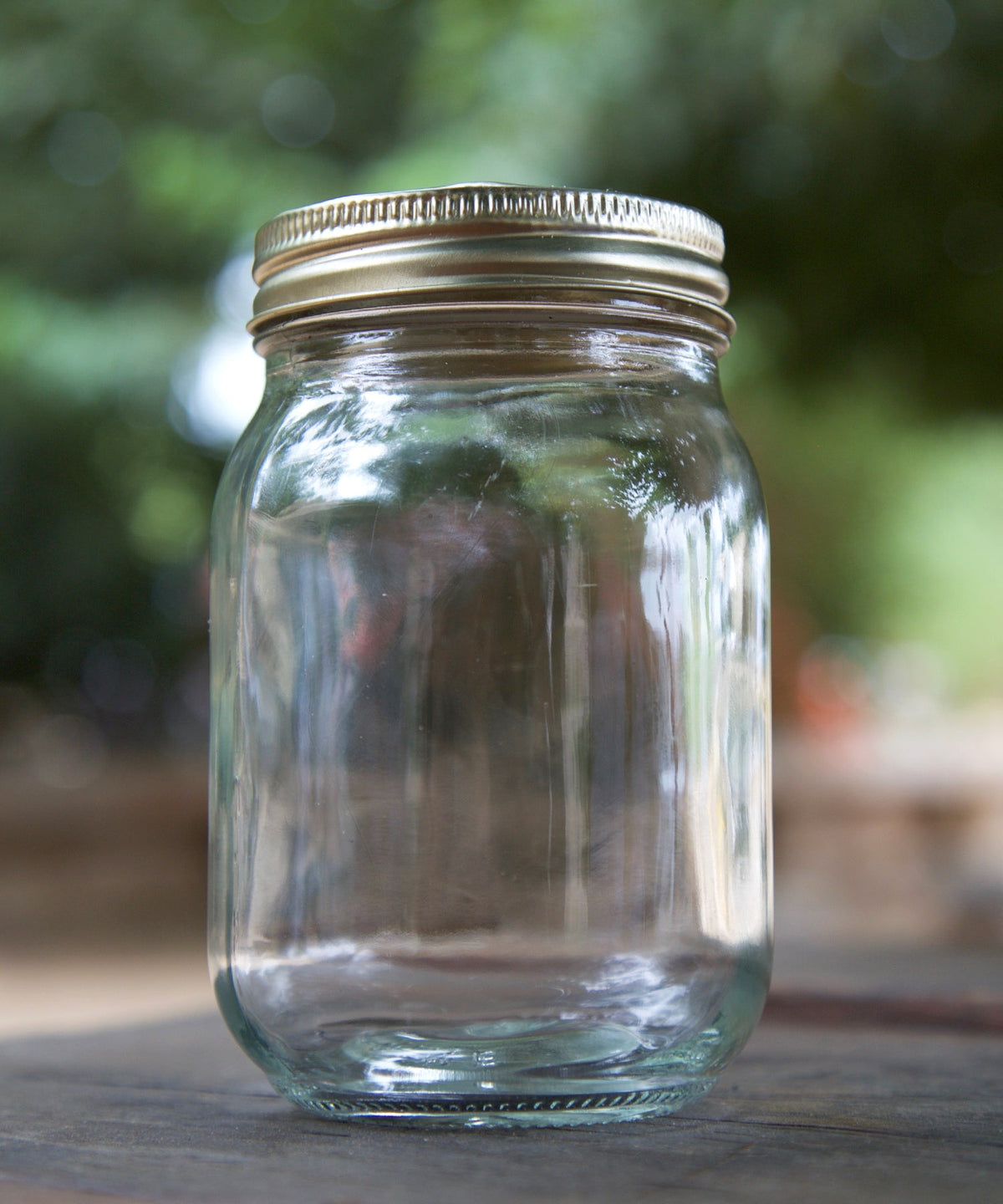 Glass Mason Jar with Silver Screw Lid, 750ml