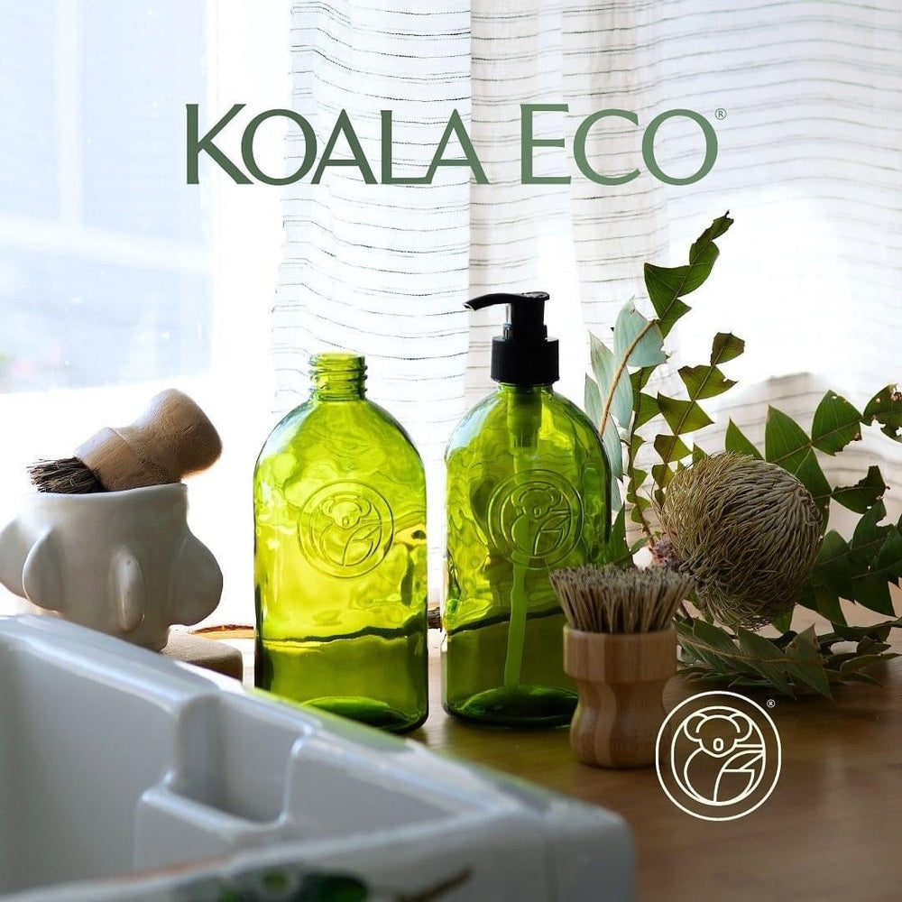 Apothecary 500ml Jade Green Glass Bottle with Pump
