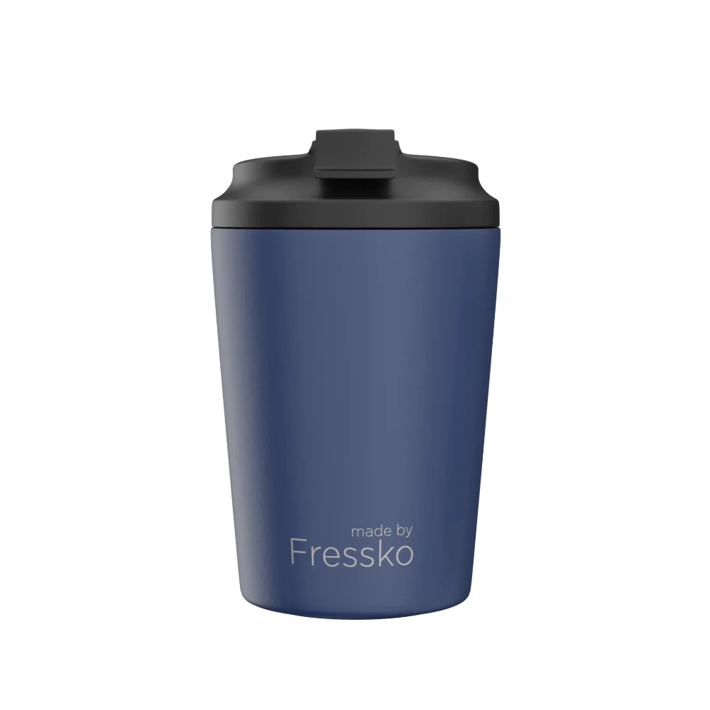denim blue coffee cup