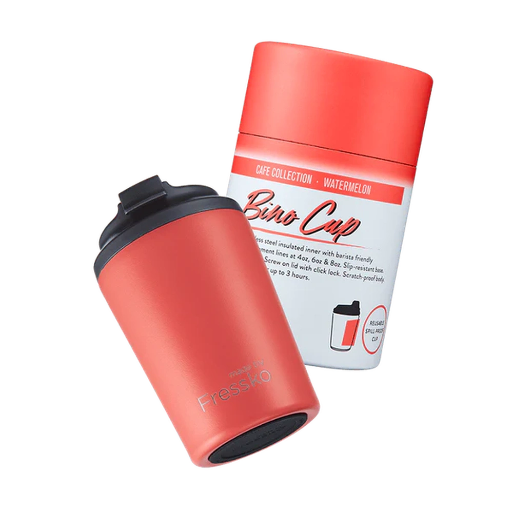 The Bino Insulated Coffee Cup, from Fressko in Watermelon - Urban Revolution