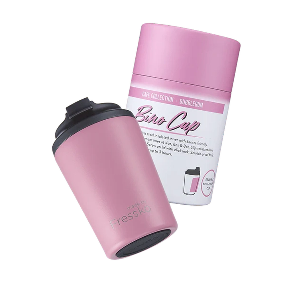 The Bino Insulated Coffee Cup, from Fressko in Bubblegum - Urban Revolution