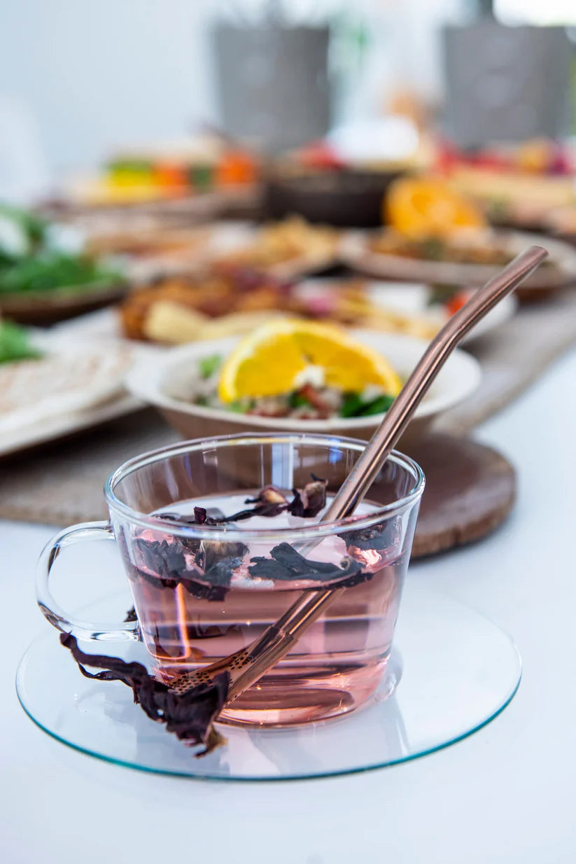 Metal Loose Leaf and Herbal Tea Straw and Strainer in One!