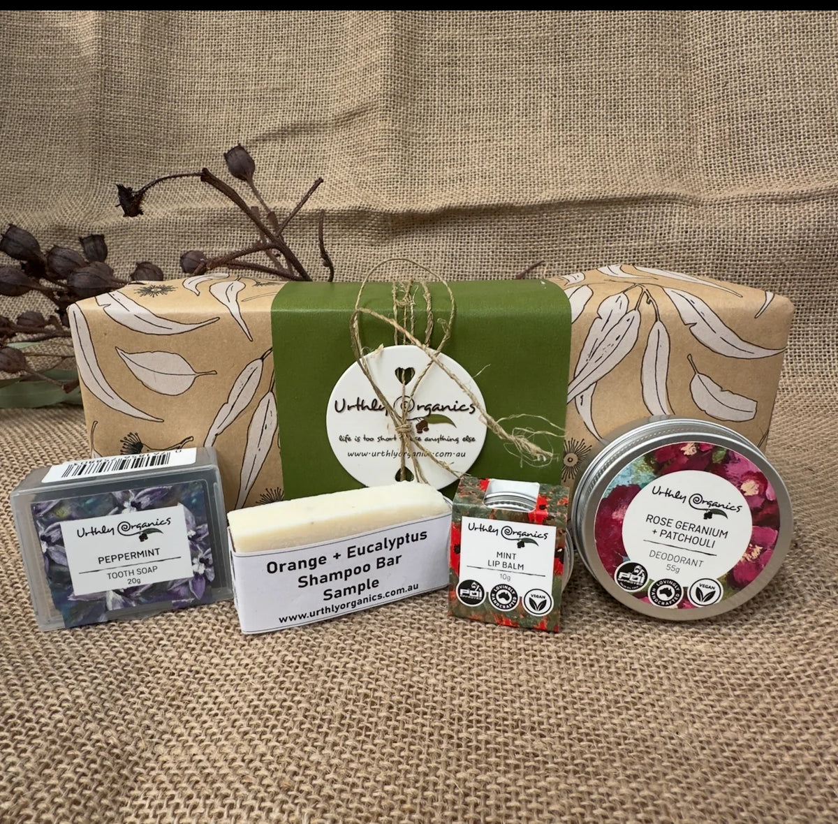 Travellers Natural Self Care Gift Box by Urthly Organics