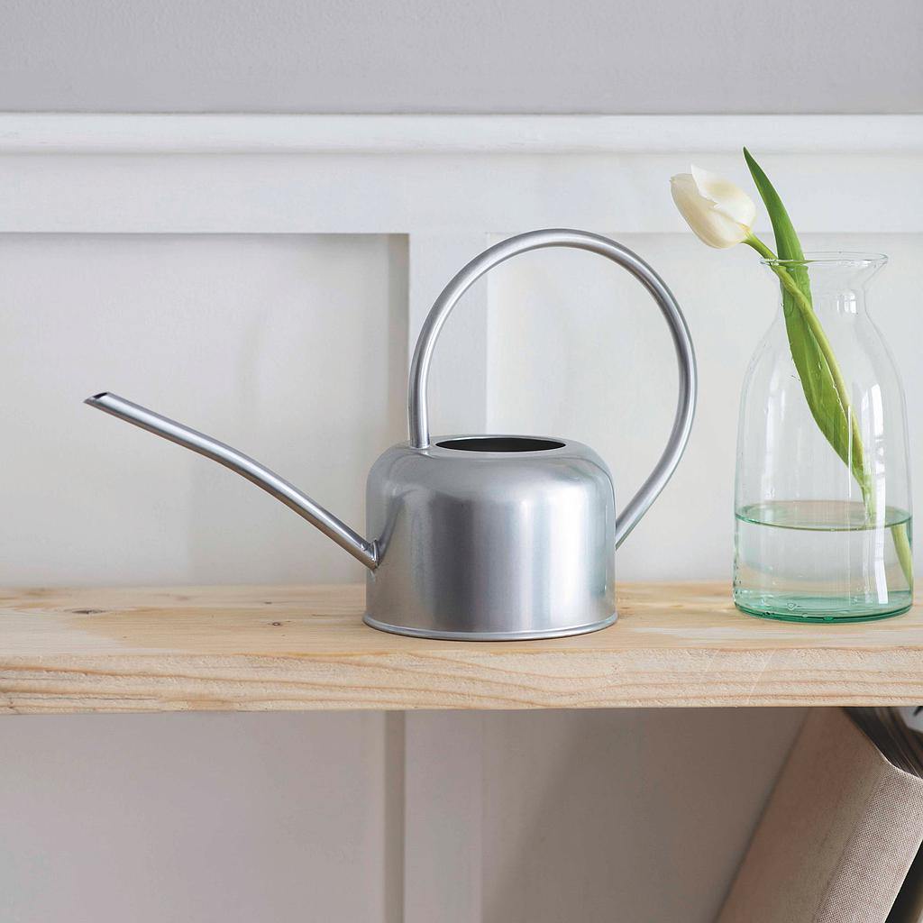 1.1L Indoor Watering Can In Silver