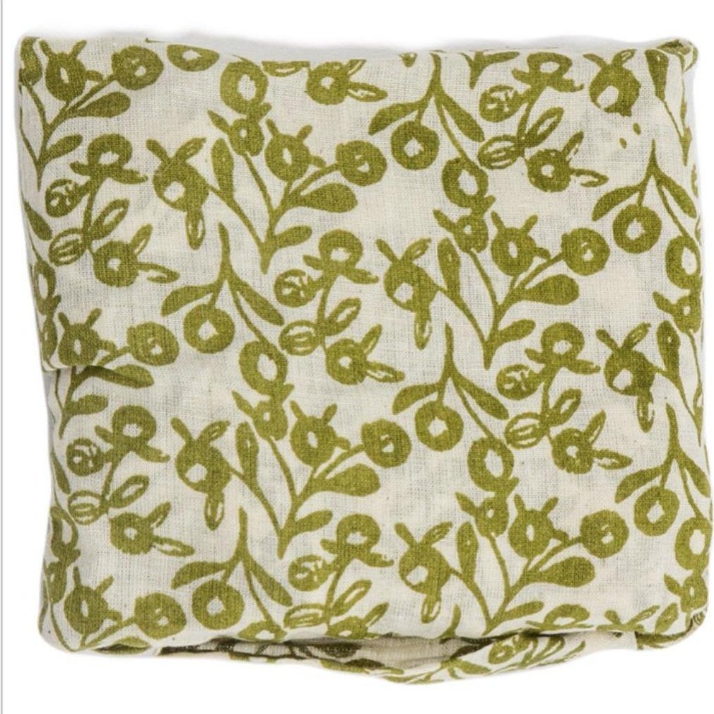 100% Cotton Flora Bag - Lilly Pilly Olive