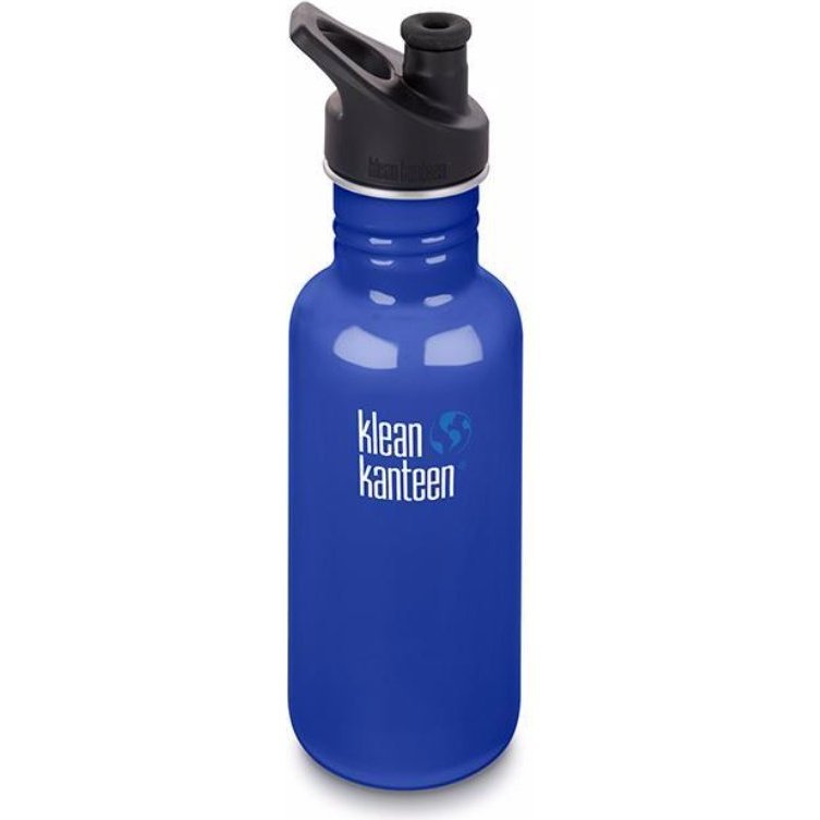 Klean Kanteen Classic 532ml (18Oz) - Sports Cap Drink Bottles Coastal Waters