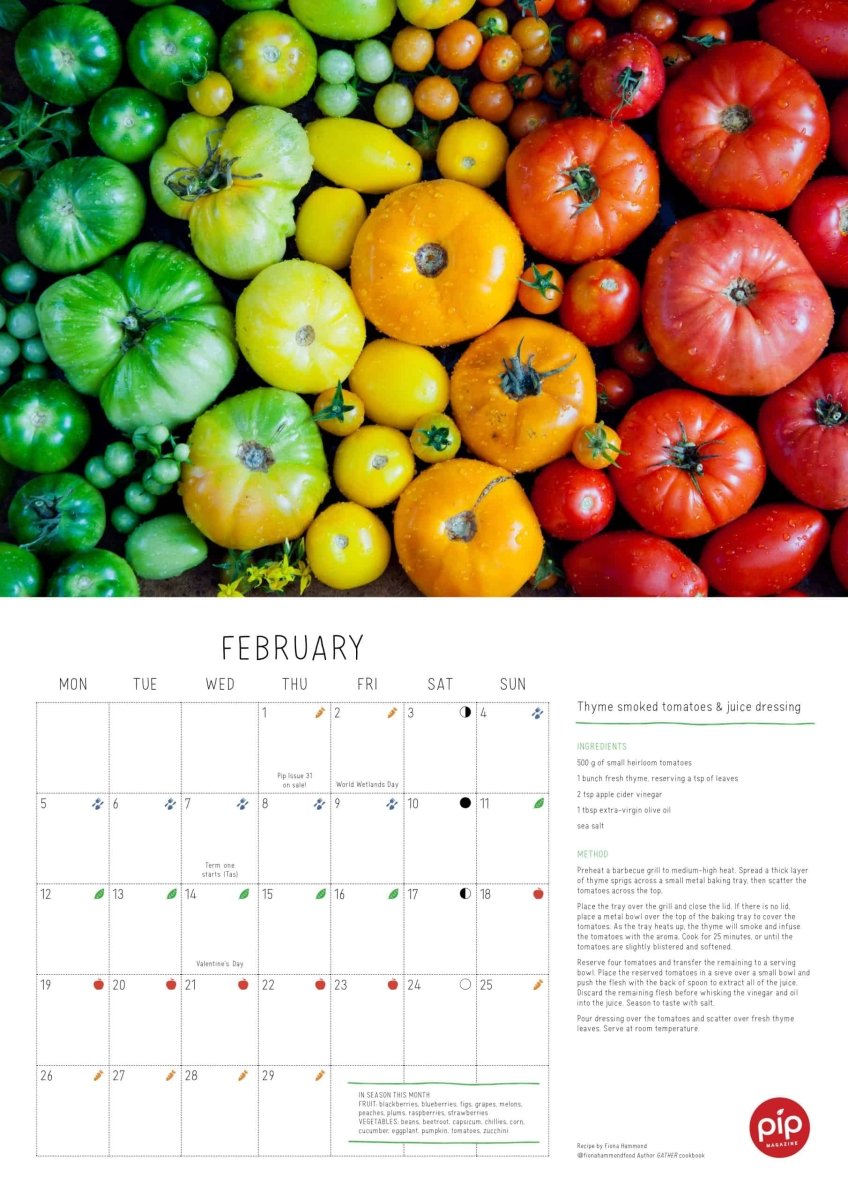 2024 Pip Magazine Kitchen Garden Calendar