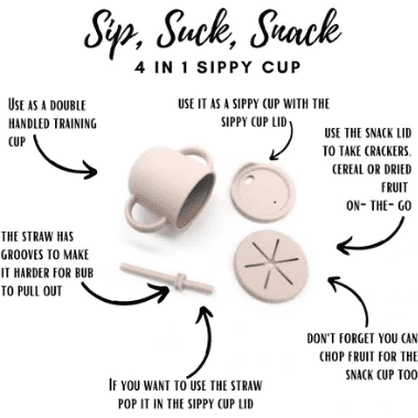 How To Use the Silicone Sippy Snack Cup