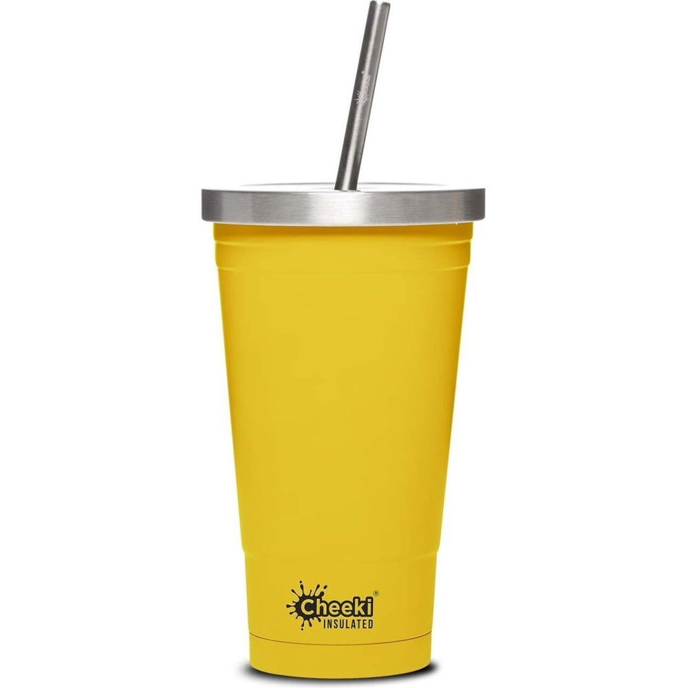 Cheeki 500ml Insulated Drink Tumbler -  Lemon