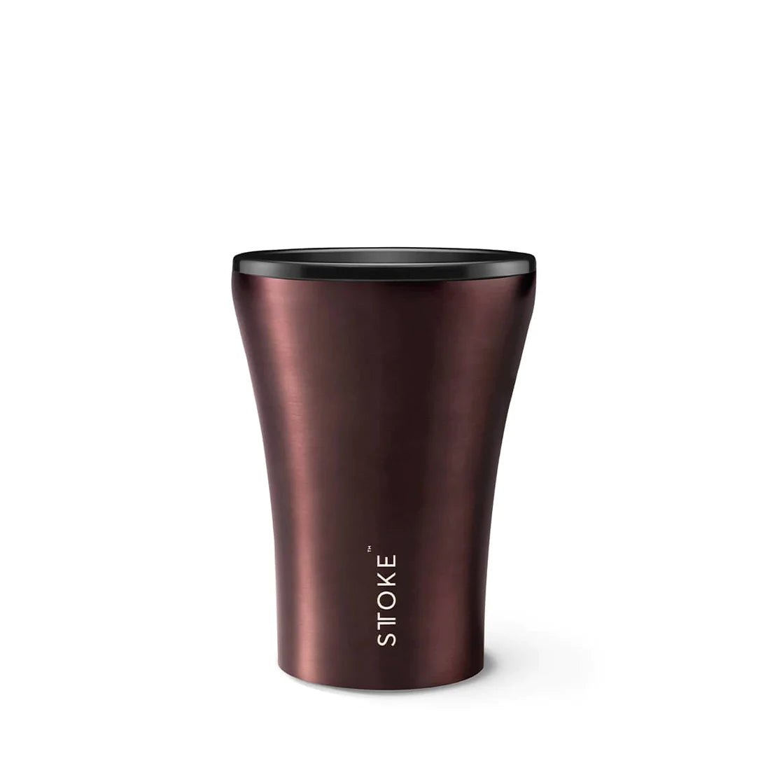 8oz Sttoke Shatterproof Ceramic Travel Cup - Rust Brown