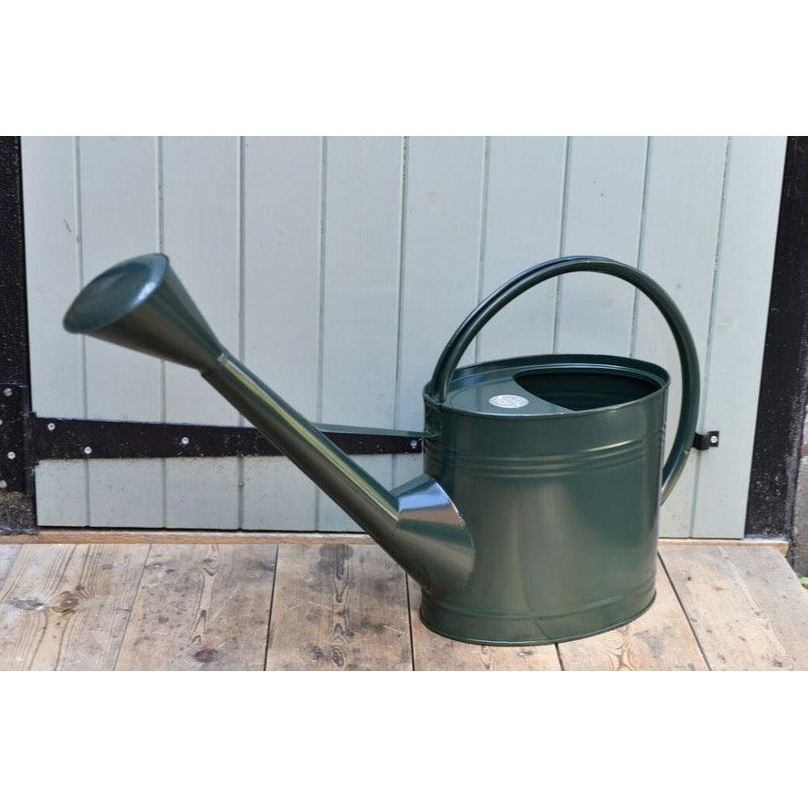 9L Waterfall Watering Can from Burgon &amp; Ball in British Racing Green