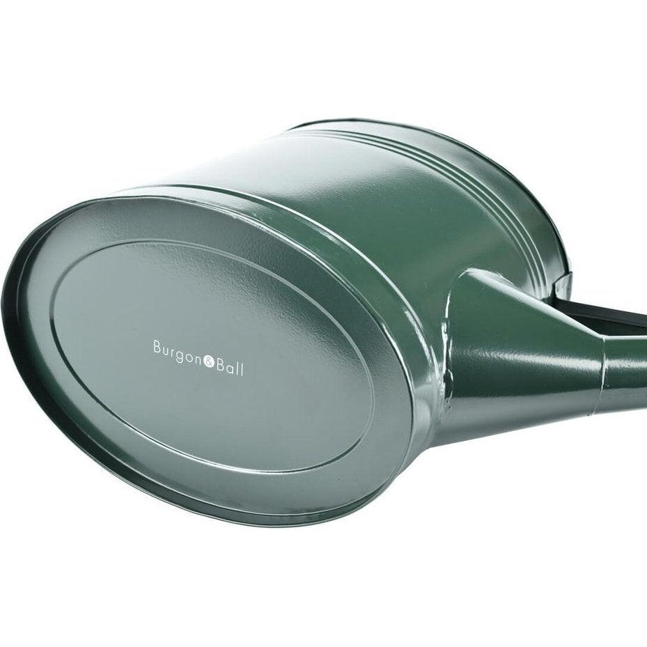Bottom View of 9L Waterfall Watering Can from Burgon &amp; Ball in British Racing Green