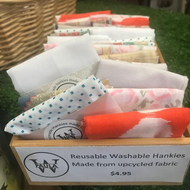 A Box of Hankies - Handmade With Upcycled Fabric by PaulaW