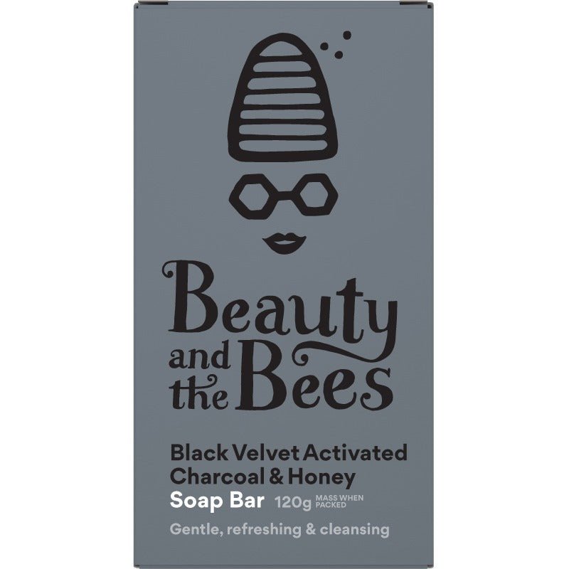 Beauty &amp; the Bees Black Velvet Activated Charcoal &amp; Honey Soap Bar, Urban Revolution.