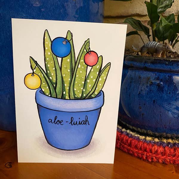 Greeting Card by Sarah Davies - Aloe-Luiah Design