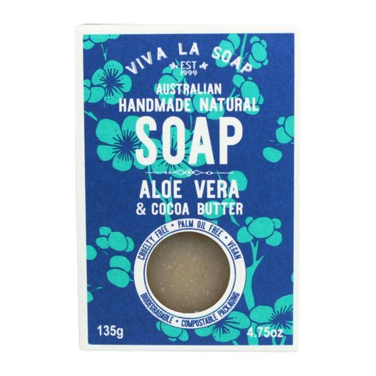Viva La Body Australian Handmade Natural Soap Bar - Aloe Vera &amp; Cocoa Butter