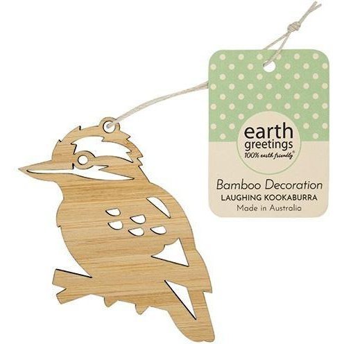 Earth Greetings Bamboo Decoration - Laughing Kookaburra